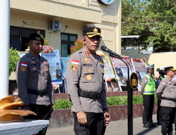 Kapolresta Kupang Kota Pimpin Apel Pengamanan Kunjungan Presiden ke-7 RI Joko Widodo di Kota Kupang