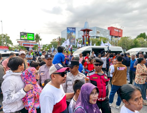 Kapolresta Kupang Kota Pimpin Langsung Pengamanan Kunjungan Presiden ke-7 RI Joko Widodo di Arena Car Free Day