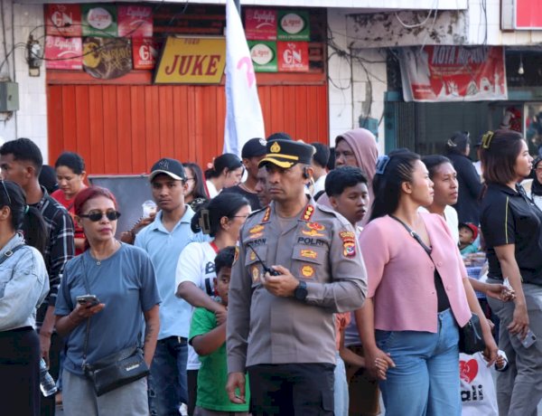 Ribuan Warga Hadiri Karnaval Budaya di LLBK, Kapolresta Kupang Kota Pastikan Berjalan Kondusif.