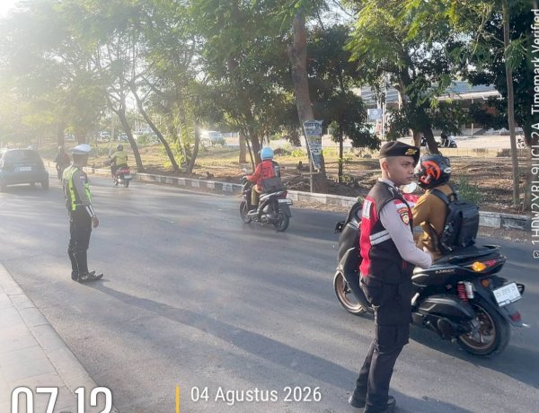 Polresta Kupang Kota Intensifkan Pengaturan Lalu Lintas, Kapolresta Kombes Nelson: Keselamatan Pengguna Jalan Prioritas Utama.