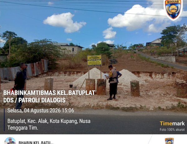 Bhabinkamtibmas Batuplat Tindaklanjuti Aduan Dugaan Penyerobotan dan Pengrusakan di Lahan Warga