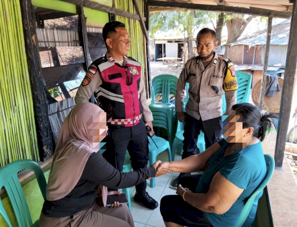 Bhabinkamtibmas Fatululi Bersama Samapta Polresta Kupang Kota Selesaikan Perselisihan Warga Melalui Mediasi