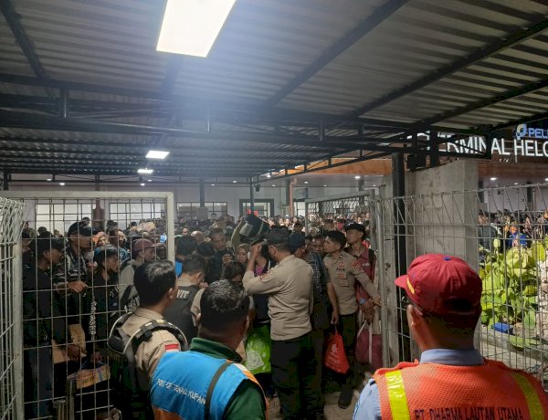 Polsubsektor Pelabuhan Tenau Amankan Embarkasi 1.030 Penumpang KM Dharma Rucita VIII.