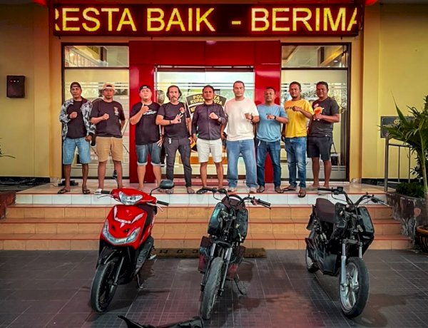 Hitungan Jam Usai Laporan Diterima, Tim URC Jatanras Polresta Kupang Kota Gulung Komplotan Curanmor, Amankan 3 Motor dan 5 Terduga Pelaku Anak Dibawah Umur.