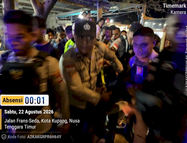 Ulah Konyol Pria Mabuk di Pameran Diamankan Tim Patroli Samapta Polresta Kupang Kota.