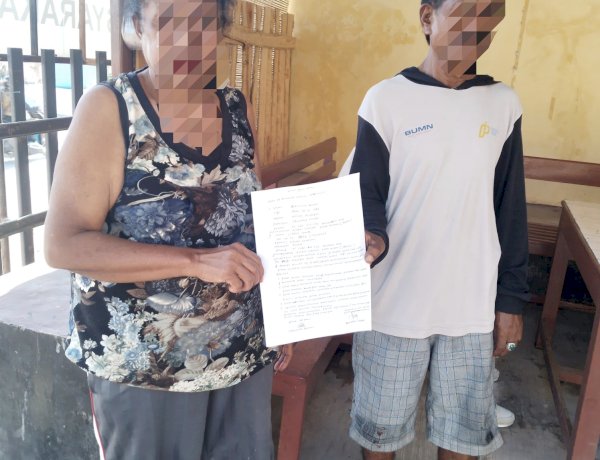 Piket SPKT Polsek Alak Selesaikan Permasalahan KDRT di Kelurahan Alak Secara Kekeluargaan