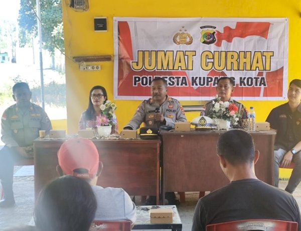 Jumat Curhat Polresta Kupang Kota Hadir di Airnona, Warga Sampaikan Aspirasi dan Keluhan Kamtibmas.