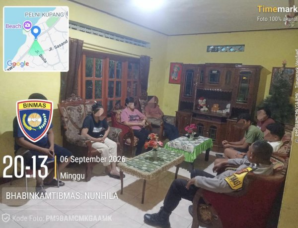 Pertikaian Warga Nunhila Berakhir Damai Setelah Dimediasi Bhabinkamtibmas
