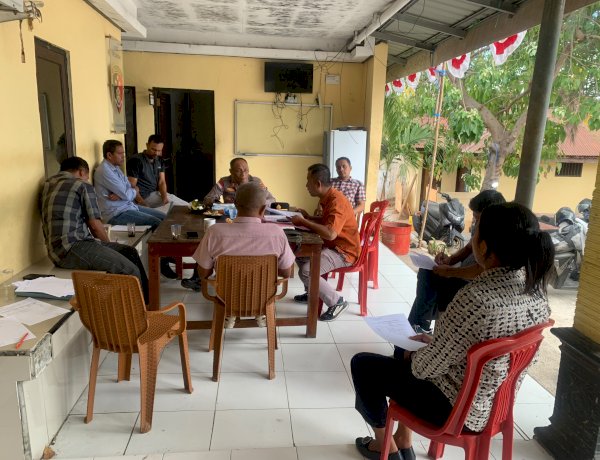 Kapolsek Alak Pimpin Gelar Perkara, Lima Laporan Polisi Tentukan Tindak Lanjut.
