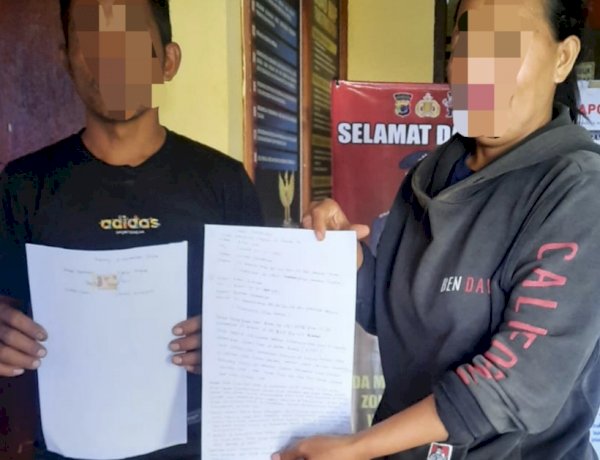 Piket SPKT Polsek Alak Mediasi Kasus KDRT di Penkase, Pasutri Dimediasi dan Diimbau Kendalikan Emosi.