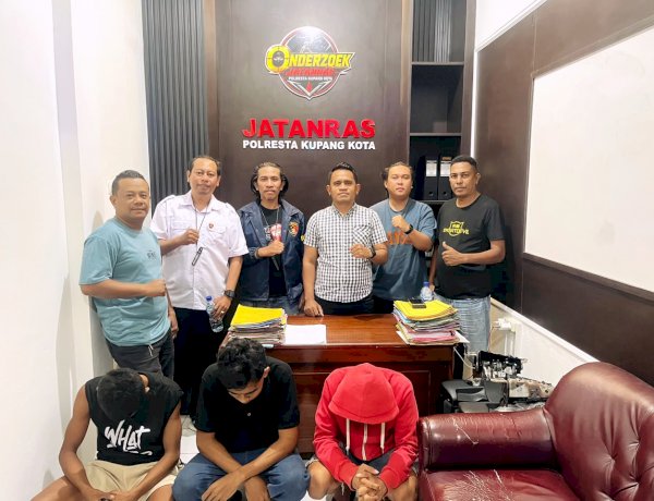 Gerak Cepat URC Jatanras Polresta Kupang Kota Ungkap Dugaan Pengeroyokan, Tiga Terduga Pelaku Diamankan.