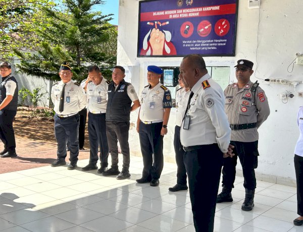 Polsek Kota Lama dan LPKA Kupang Bersinergi, Pastikan Hunian Warga Binaan Tetap Kondusif.