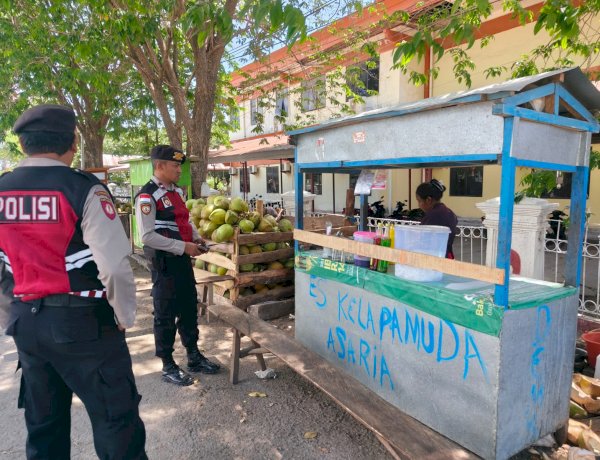 Patroli Dialogis Sambangi Pelaku UMKM, Samapta Polresta Kupang Kota Serap Aspirasi Kamtibmas.