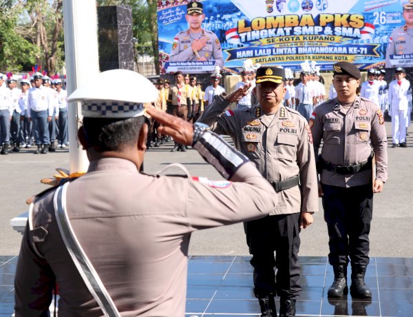 Semarak Hari Lalu Lintas Bhayangkara, Satlantas Polresta Kupang Kota Gelar Lomba PKS.