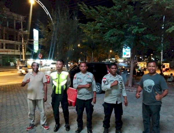 Malam Minggu Tetap Kondusif, Patroli Polsek Kota Raja Sasar Titik Rawan dan Tegur Pesta Wisuda Bermusik Keras.