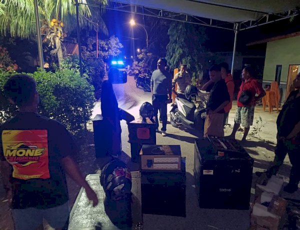 Tindak Lanjuti Aduan Warga, Piket Polsek Kota Raja Hentikan Musik Keras di Acara Peminangan