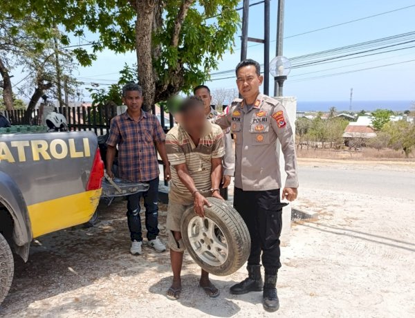 Polisi Bersama Masyarakat; Polsek Alak Sigap Amankan Terduga Pelaku Pencurian dari Amukan Massa.