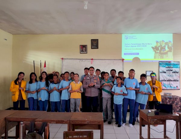 Bag SDM Polresta Kupang Kota Sosialisasikan SPMB SMA KTB Tahun Ajaran 2027/2028 kepada Siswa SMPK Sta. Maria Assumpta