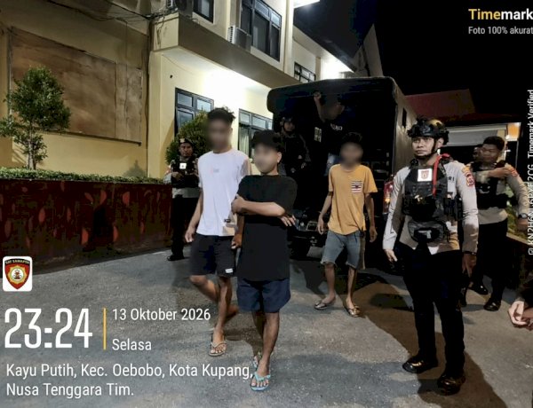 Lewat Patroli Humanis, Polresta Kupang Kota Ciptakan Rasa Aman bagi Masyarakat.