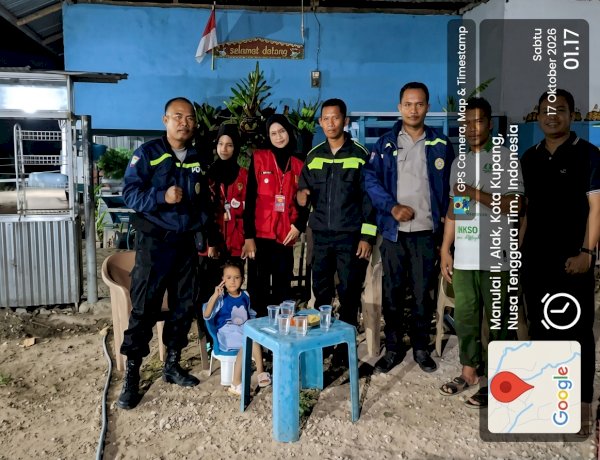 Bhabinkamtibmas Tiga Kelurahan Pantau Kemah PMR Wira MAN Kota Kupang, Dorong Generasi Muda Berjiwa Kemanusiaan.