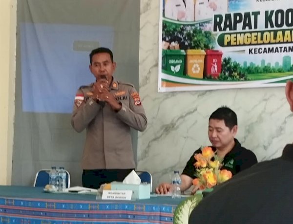 Dukung Lingkungan Bersih dan Sehat, Kapolsek Alak Ajak Semua Pihak Bergandengan Tangan Kelola Sampah.