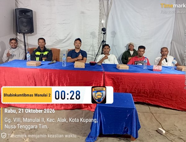 Polisi Hadir di Tengah Masyarakat, Bhabinkamtibmas Manulai II Dukung 24 Musik Festival 2026.