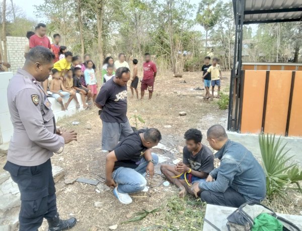Cepat Amankan Situasi, Kapolsek Maulafa Pimpin Penanganan Pria Mabuk di Naimata.