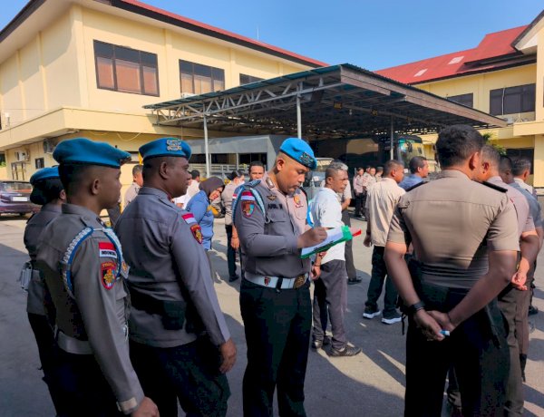 Tingkatkan Profesionalisme, Propam Polresta Kupang Kota Tegakkan Ketertiban dan Disiplin.