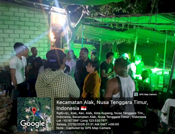 Polisi Responsif Aduan 110, Musik Pesta di Kelurahan Alak Berhenti demi Kenyamanan Warga.