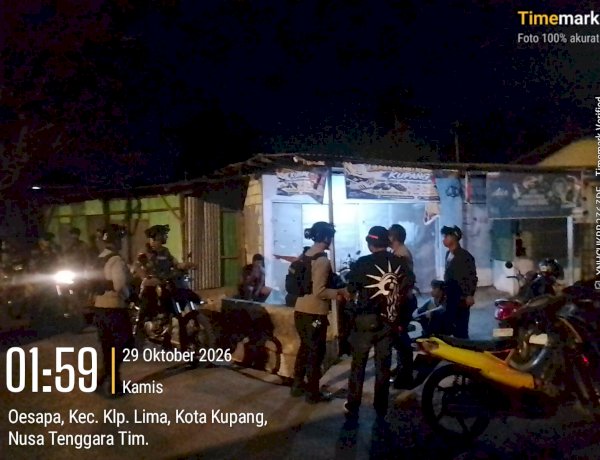 Respons Cepat Aduan Melalui Layanan 110, Polsek Kota Lama Bubarkan Kerumunan Pemuda di Oesapa.