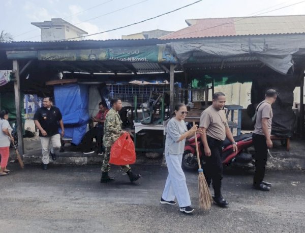 Polisi Bersama Masyarakat, Polsek Kota Lama Bangun Kesadaran Lingkungan di Kampung Solor.