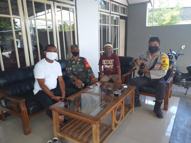 BHABINKAMTIBMAS KELURAHAN BONIPOI BERI IMBAUAN PENCEGAHAN VIRUS CORONA