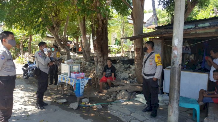 Bhabinkamtibmas Polsek Kelapa Lima Imbau Warga Cegah Corona Dengan Menjaga Kebersihan Dan Pola Hidup Sehat