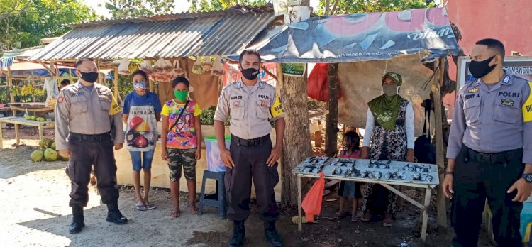 Upaya Bhabinkamtibmas Polsek Alak  Himbau Warga Terkait Covid-19