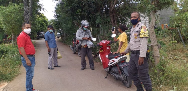 Bhabinkamtibmas Kelurahan Naimata Sambangi Warga Binaan Sampaikan Himbauan Pencegahan Covid-19