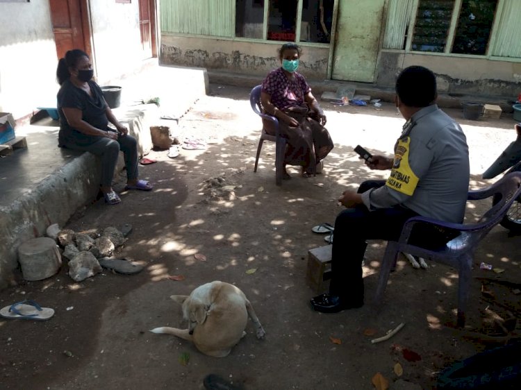 Cegah Penyebaran Virus Corona (Covid-19), Bhabinkamtibmas Kelurahan Lasiana Himbau Masyarakat Menerapkan Prilaku Hidup Bersih dan Sehat