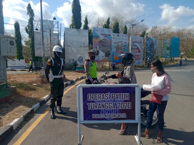 GIAT OPERASI PATUH TURANGGA 2020 SAT LANTAS POLRES KUPANG KOTA