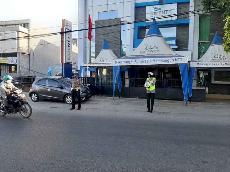 Satlantas Polres Kupang Kota Himbau Pengendara Tetap Jaga Kamseltibcar Dalam Berkendara