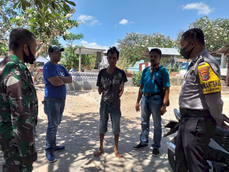 Bhabinkamtibmas, Babinsa Dan Kepala Kelurahan Airnona Melaksanakan Patroli Dialogis