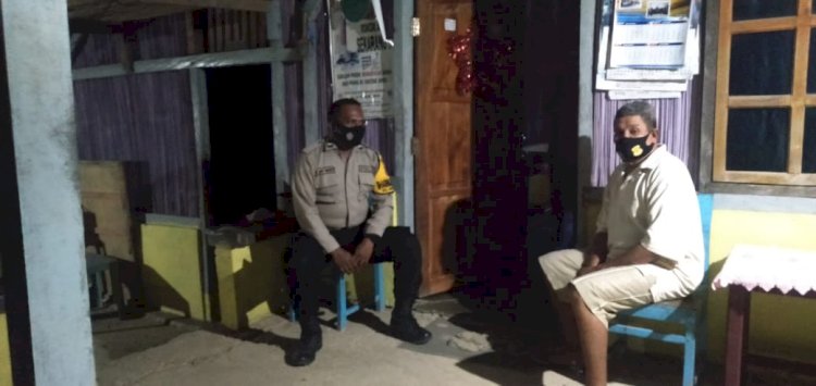 Bhabinkamtibmas Polsek Alak Sambangi Tokoh Agama Sampaikan Himbauan Kamtibmas Terkait Pencegahan Covid-19