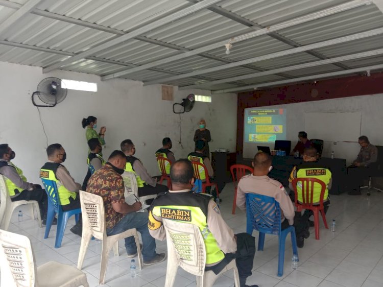 KEGIATAN SOSIALISASI DARI BADAN NARKOTIKA NASIONAL  PROVINSI (BNNP) NUSA TENGGARA TIMUR  KEPADA BHABINKAMTIBMAS POLSEK  ALAK