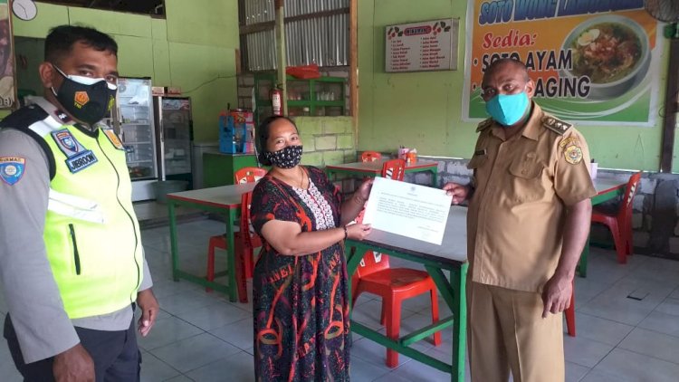 Peduli Covid-19, Bhabinkamtibmas Laksanakan Patroli Dialogis  Penertiban Dan Himbau Penerapan Protokol Kesehatan