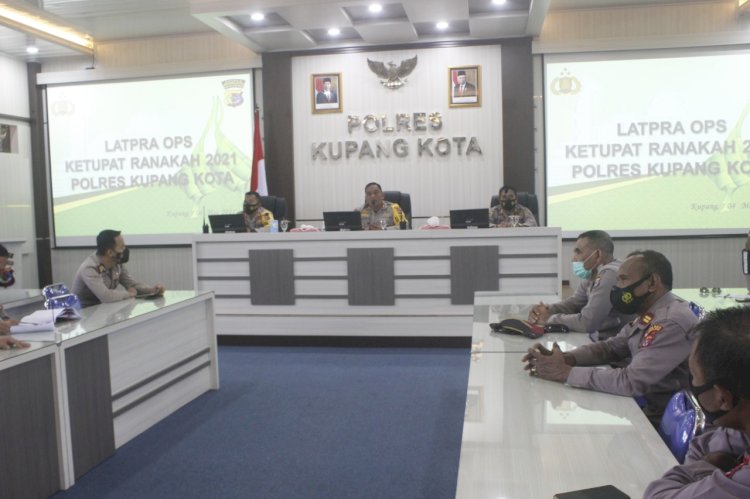 Polres Kupang Kota Gelar Lat Pra Ops Ketupat Ranakah 2021