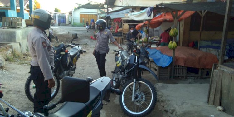 Sat Sabhara Laksanakan Patroli Mendatangi dan Membubarkan Lokasi Judi Ayam DiPasar Oebobo