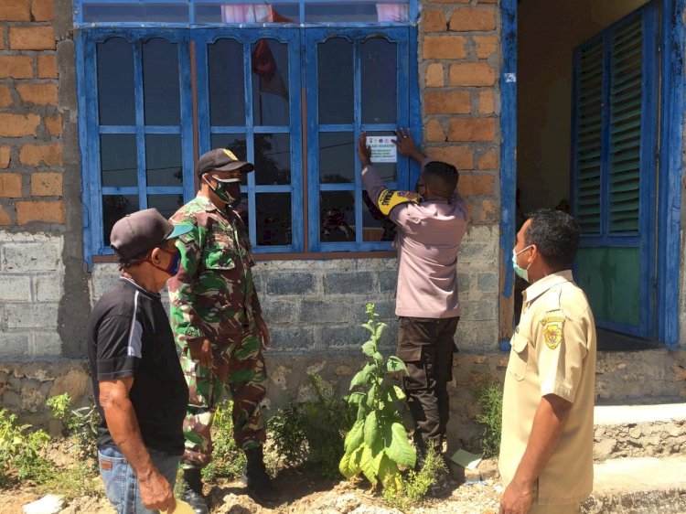 Sambang dan Patroli Dialogis, Bhabinkamtibmas iPolsek Alak Tetap Himbau Warga Patuhi Protokol Kesehatan Cegah Covid-19