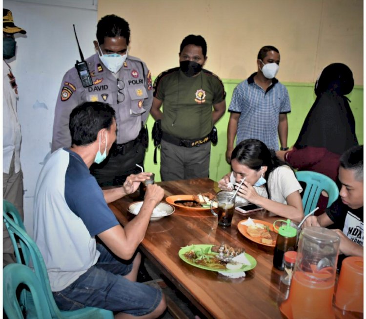 Masih Dalam Masa PPKM Level III, Polres Kupang Kota, Pemkot Serta Kodim Laksanakan Patroli Gabungan