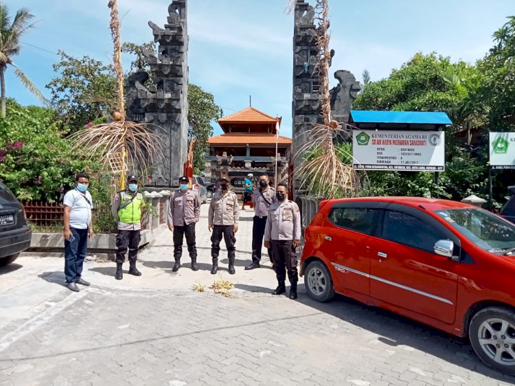 Berikan Rasa Aman, Personel Polsek Kelapa Lima Polres Kupang Kota Melaksanakan Giat ibadah Hari Suci Kuningan Umat Hindu