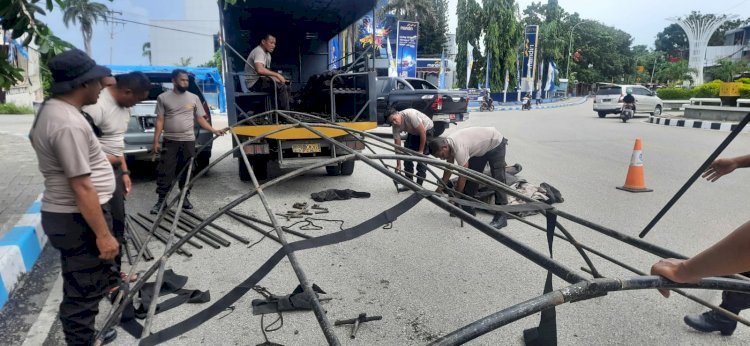 Operasi Lilin Ranakah 2021 Jelang Natal Dan Tahun Baru 2022, Polres Kupang Kota Dirikan Pos-Pos Pengamanan Di Kota Kupang