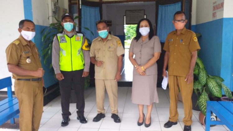 Mulai Sekolah Tatap Muka,Babinkamtibmas Himbau Para Guru Dan Siswa Untuk Tetap Terapkan Prokes