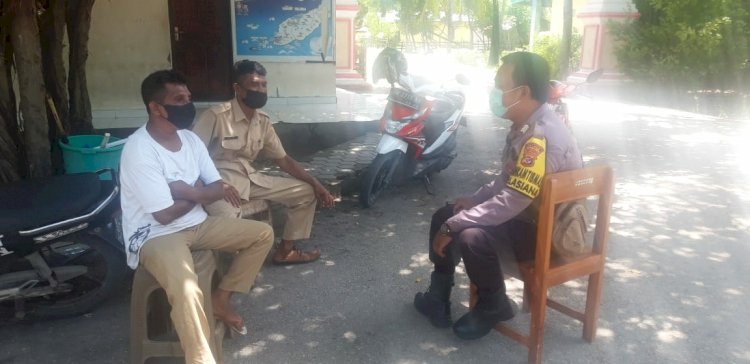Sampaikan Pesan Kamtibmas, Bhabinkamtibmas Polsek Kelapa Lima Sambang Warga Binaan